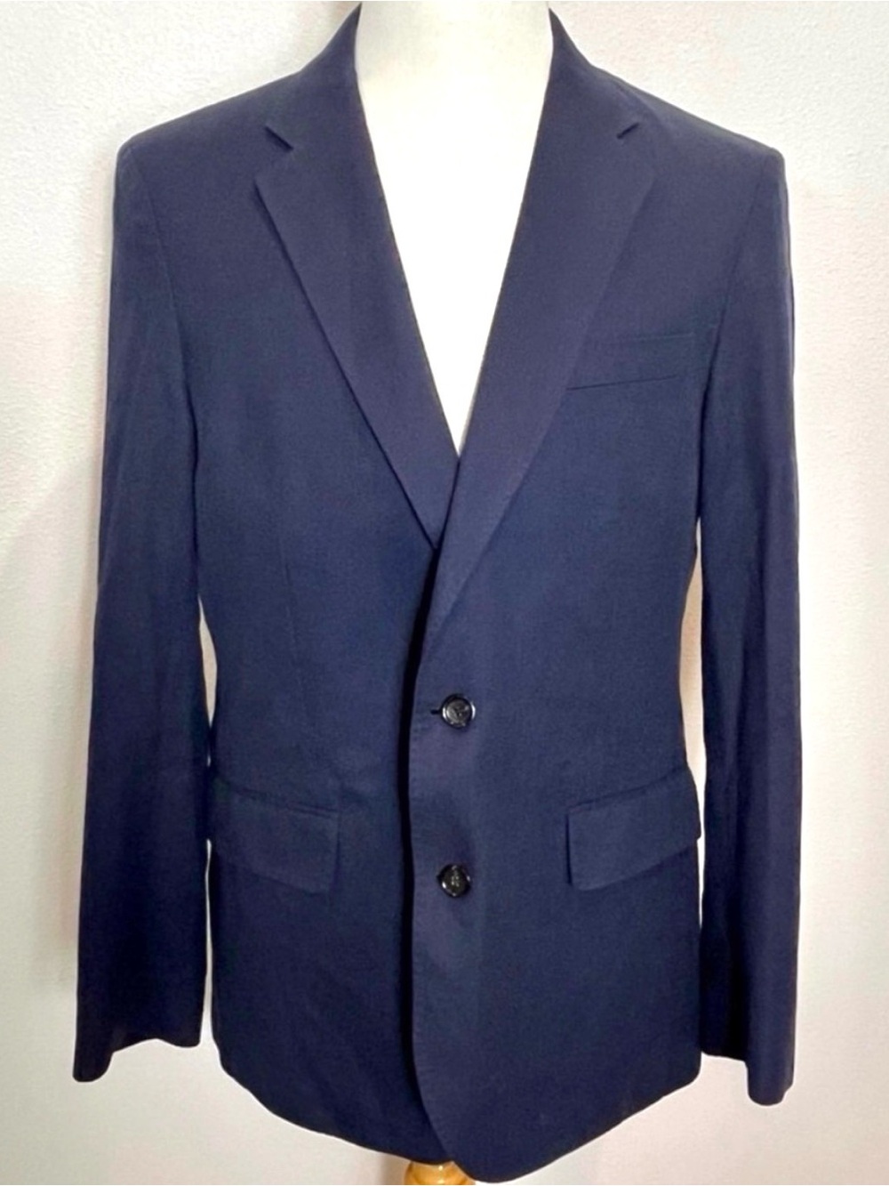 J.Crew Ludlow 40R Abraham Moon Blazer Navy Blue Unstructured Suit Jacket